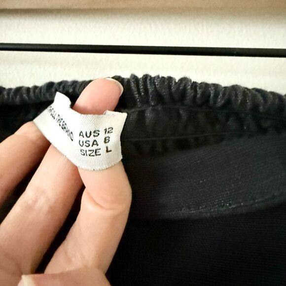 Faithfull the Brand La Loza Strapless Linen Top in Black Size 8 - Picture 8 of 8